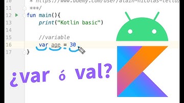 Variables de escritura y lectura en Kotlin, tutorial desde cero