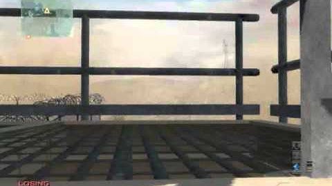1v1 mw3 dome INSANE trickshot!