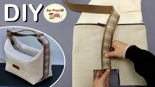 How To Make A Cute  Zipper Bag | Handbag sewing tutorial