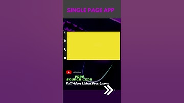 Single Page Apps #shorts #csseffect #htmltutorial