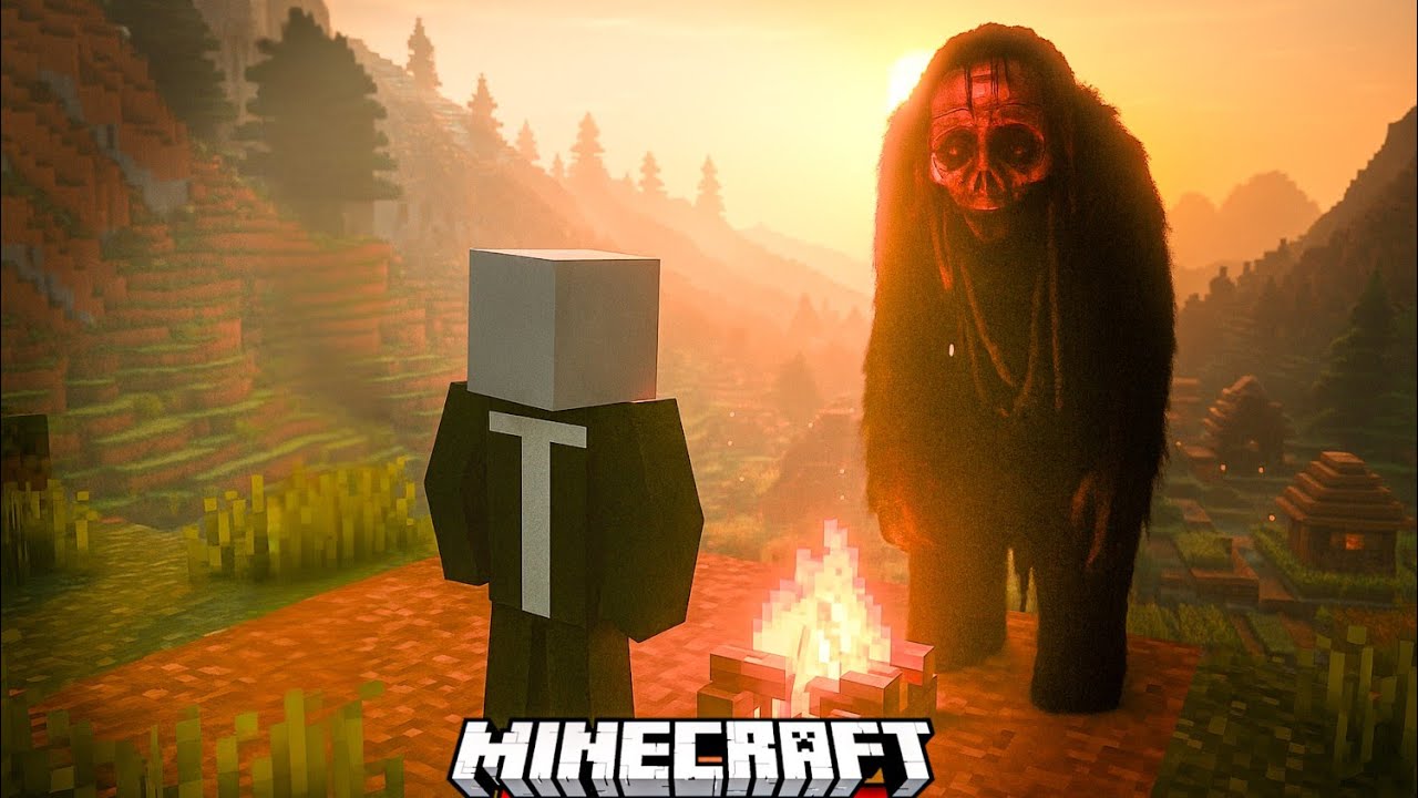 သစ်တောစောင့်နတ် မျက်နှာနီ! Minecraft But The Disturbed.