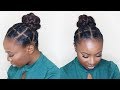 AFRICAN THREADING UPDO ON SHORT NATURAL HAIR | Tondie Phophi