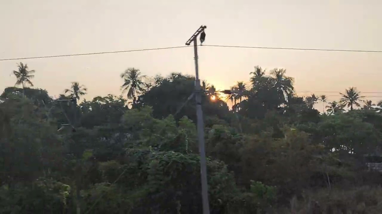 Dogesh Tipu choose to travel by train, on stairs of general compartment and found this beatiful view