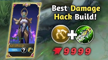 KARRIE BEST DAMAGE HACK BUILD 2023🔥 MLBB