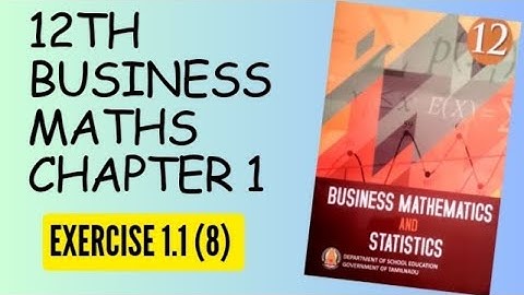 Applications of matrices and determinants 12th Business maths Chapter- 1 Exercise 1.1 (8)