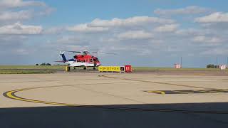 Chc Orsky S92 Arrival Into Saxonair At Egsh