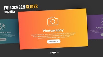 How to Create a Fullscreen Website Slider with Pure CSS