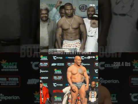 Mike Tyson Weigh In 30 Years Old Vs 58 Years Old Miketyson Boxinghighlights Boxing 