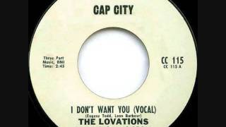 Video thumbnail of "I Don't Want You   -  The Lovations"