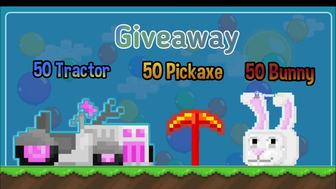 GIVEAWAY 50 TRACTOR GROWTOPIA YouTube