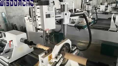 WS-L1530-4S Single axis wood lathe machine with 4th axis spindle