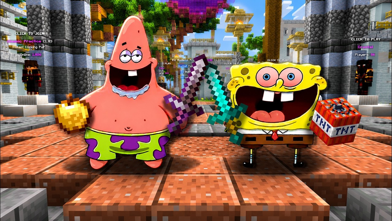 Minecraft PvP, But We're COMPLETELY WASTED...
