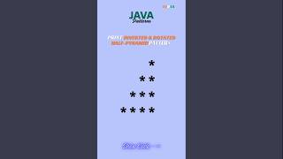 Advanced Java Patterns #JavaProgramming #CodingForBeginners #JavaPatterns #Codeinindia #viral #grow