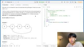 Leetcode till job day 4, Linked List Cycle 2