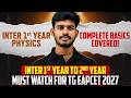 Inter 1st Year Physics 🔥 Complete Basics 😱 EAPCET 2027 Must Watch | TG EAPCET 2027