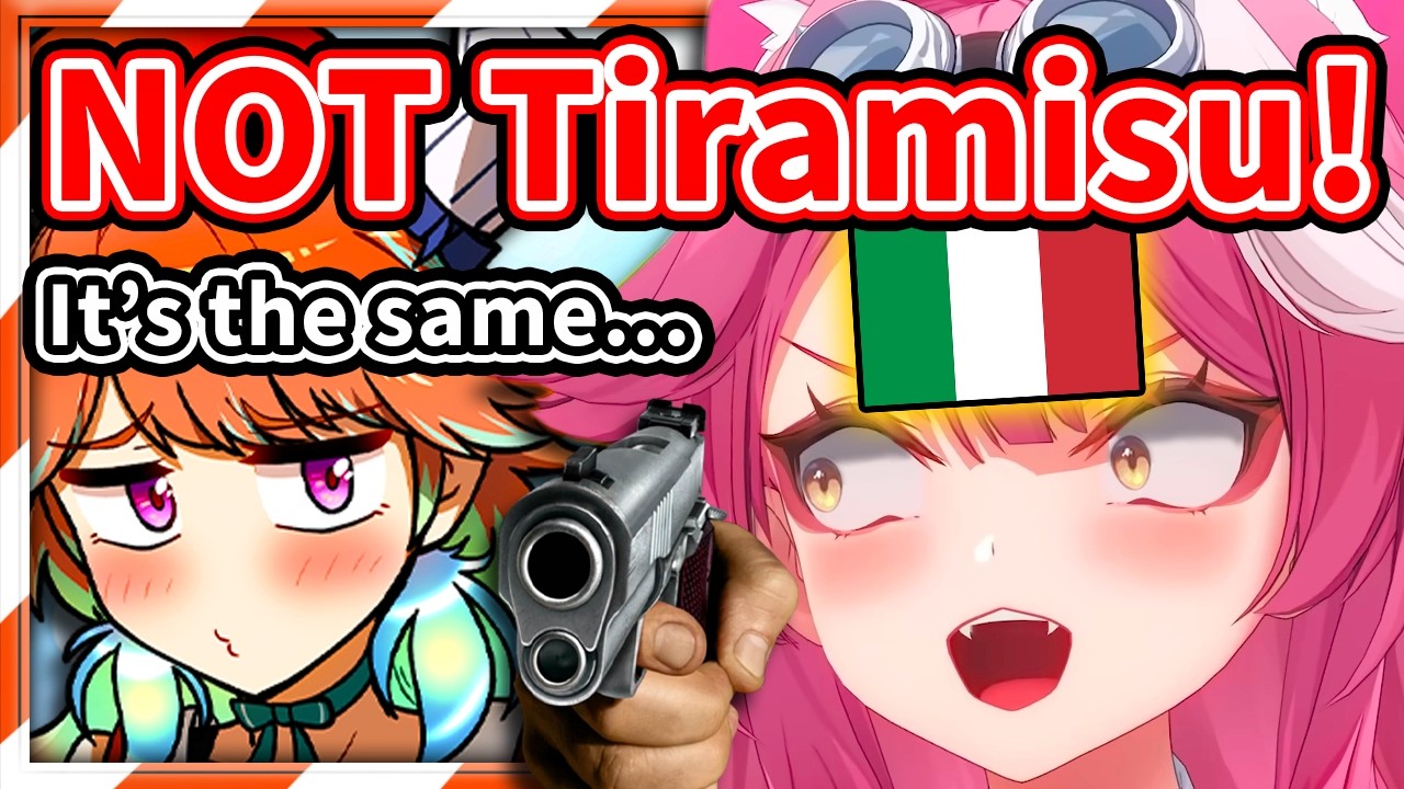 Italian Raora Silently Judging Kiara's Tiramisu Preference 【HololiveEN】