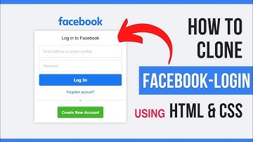 How to make Facebook login clone using HTML & CSS | Full tutorial