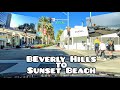 Driving from Beverly Hills to Sunset Beach [4K] Bonus: Free Beach Parking