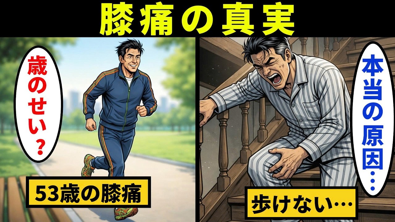 【漫画】【漫画】中高年の膝痛は“年齢”が原因ではなかった。知らずに続けている危険な習慣【メンタル闇ネタ】