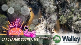 Walley Properties - 57 Acre Tract with Creek in Lamar County, MS!!!
