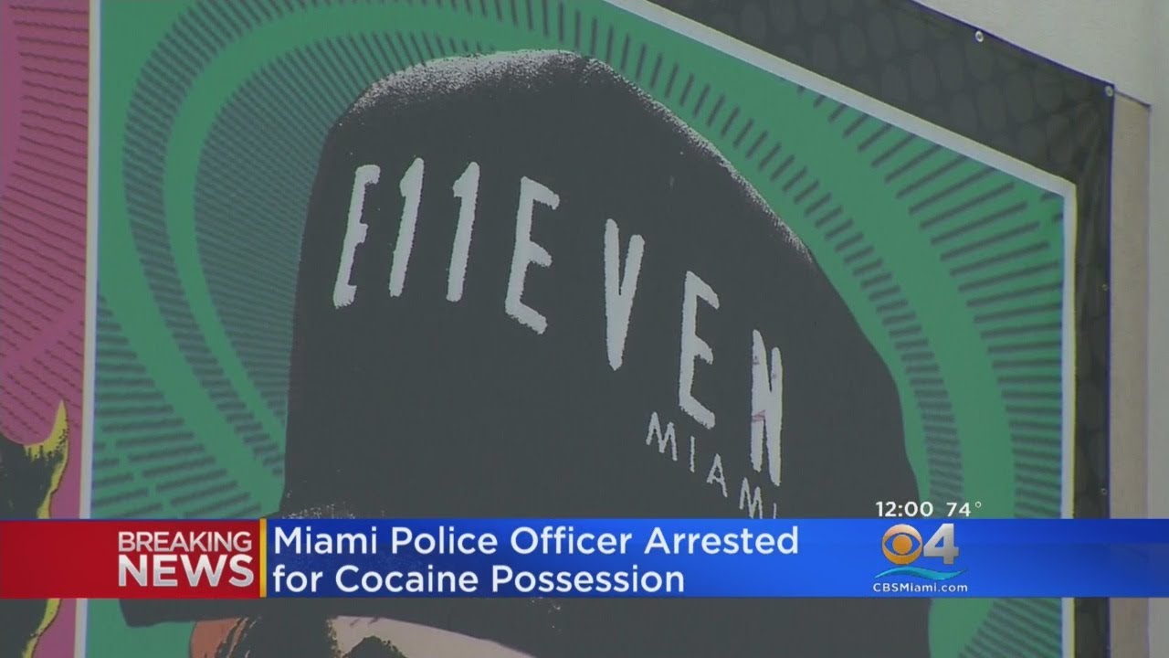 Miami Police Officer Arrested On Cocaine Possession Charge - YouTube