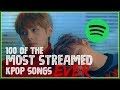 100 of the Most Streamed KPop Songs on Spotify EVER!