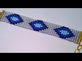 Dokuma tezgahında nazar boncuk bilekliği yapımı/Браслет из бисера Preciosa/ Beading bracelet