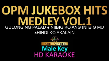 JUKEBOX MEDLEY KARAOKE | (Male Key) Gulong ng Palad, Iniibig ko ang iniibig mo, Hindi ko akalain,