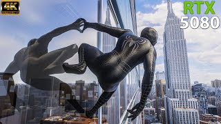 RTX 5080 CRUSHES Spider-Man 2! 4K HDR 120FPS Ray Tracing ON – 2007 Black Suit Looks UNREAL