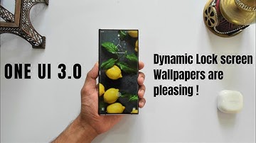 One UI 3.0 - A glance at the Dynamic Lock Screen Wallpapers on Samsung ONE UI 3.0