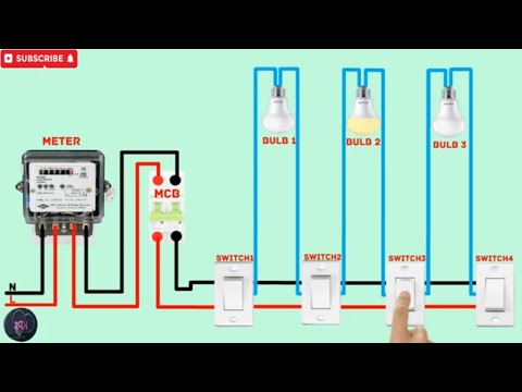 Tunnel Wiring Connection Diagram || Two way Switch Connection