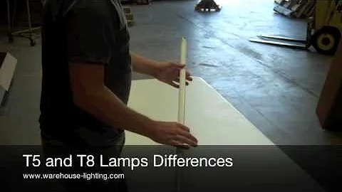 Difference Between T5 & T8 Light Bulbs