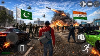INDIA vs PAKISTAN 💥 Final War Gameplay | Helicopter Attack, Missile Blast &amp; Full Action 😱🔥