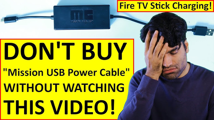   Fire TV Stick 4K Max with USB Power Cable