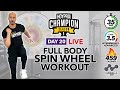 35 MIN Spin the Wheel Full Body HIIT Workout | CHAMPION DAY 20