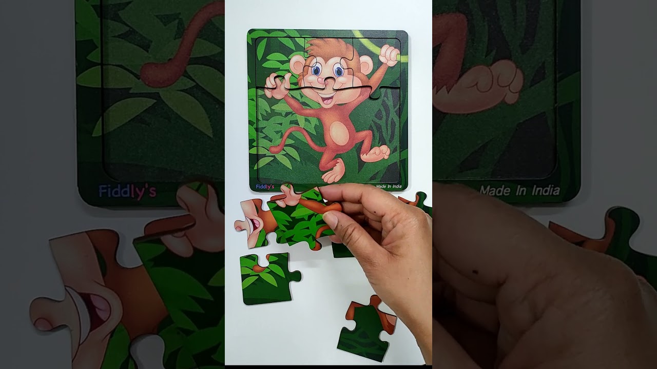 Animal Puzzle - MONKEY | Animal names 