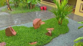 ASMR Tropical Rain Zen Garden 日本の禅庭園