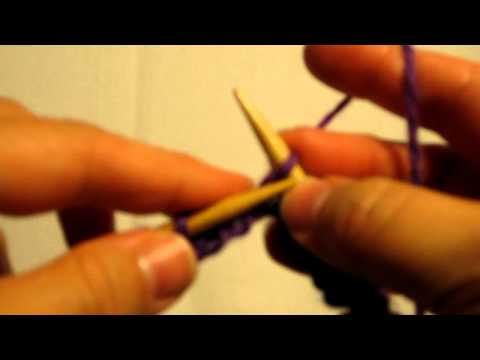 Left Handed Knitting - Turning Work
