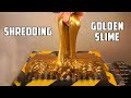 Shredding Huge Golden Slime Ball - Sound Is So Satisfying (ASMR)!