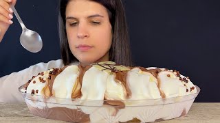 Vanilla Chocolate Ice Cream Bowl Mukbang Asmr Eating Sounds