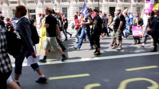 London Protests June 30, 2011 inside the protest