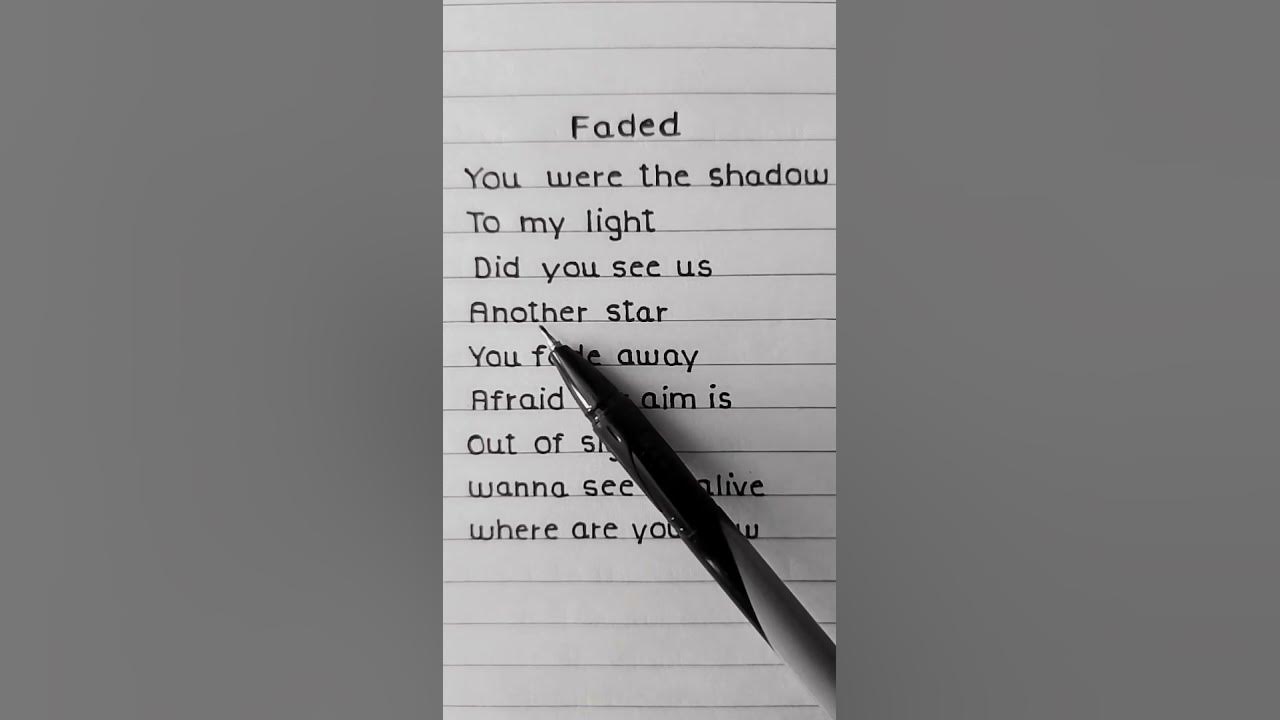 Faded ~ 🌼Alan Walker (Lyrics)