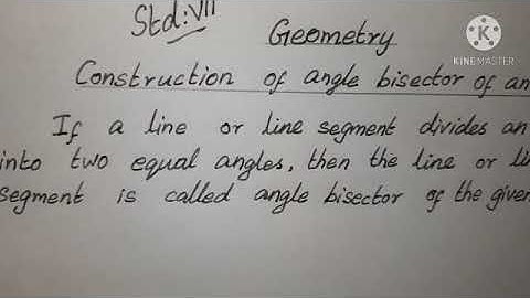 Std7th MathsTN(samacheer)Term1Chap.5-Geometry  Exercise5.4-Construction of angle bisector an angle
