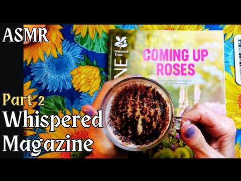ASMR | Pt 2: National Turst Magazine Browse & Read in a Whisper at Coffee Time!