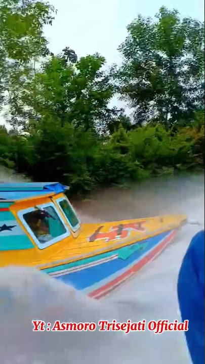 Basah !!! Speedboat Jalur #speedboat #palembang #asmorotrisejatiofficial