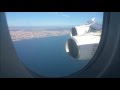From DUBAI (OMDB) to BARCELONA (LEBL) On board A380-800 EMIRATES Take Off & Landing & Turbulence