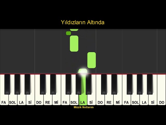 Yıldızların Altında Melodika Org Notaları class=