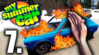 INTENTO DE ARRANQUE DEL SATSUMA, ARRANCA O REVIENTA¿? #7 - MY SUMMER CAR GAMEPLAY ESPAÑOL