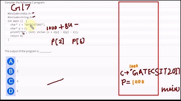 Programming : GATE 2017 CS/IT PREVIOUS YEAR SOLUTION