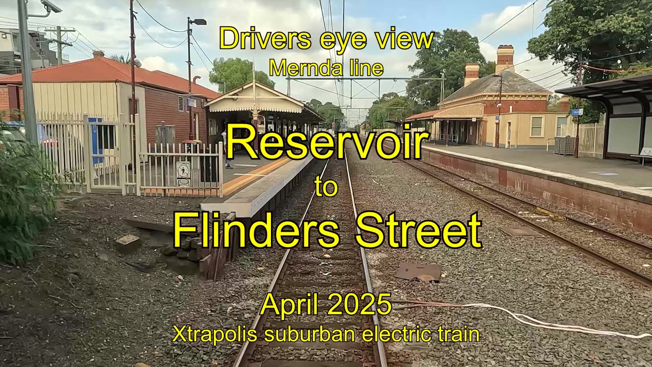 Drivers eye view, Reservoir to Flinders Street, Apr 2025